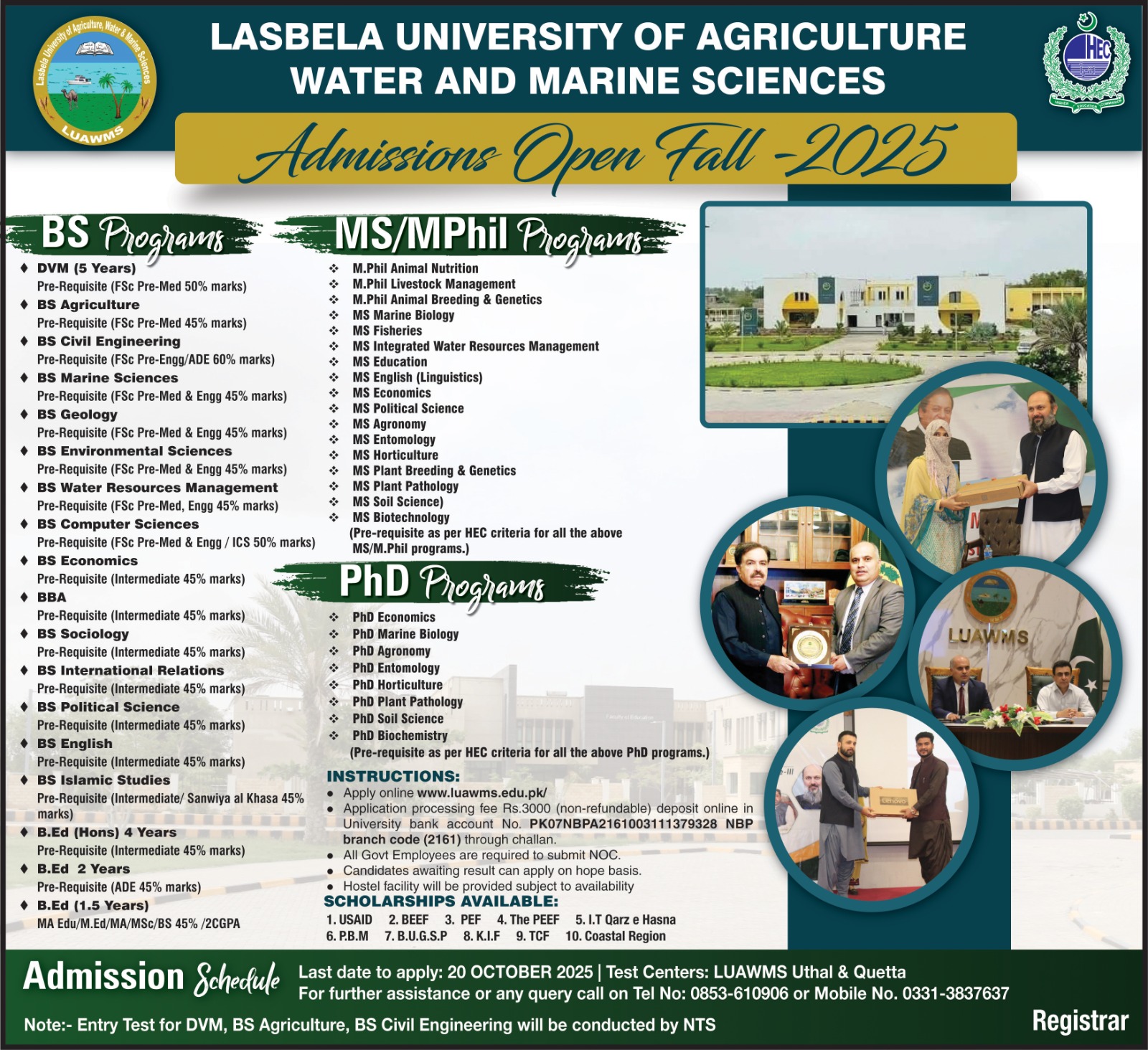 Admission Offer